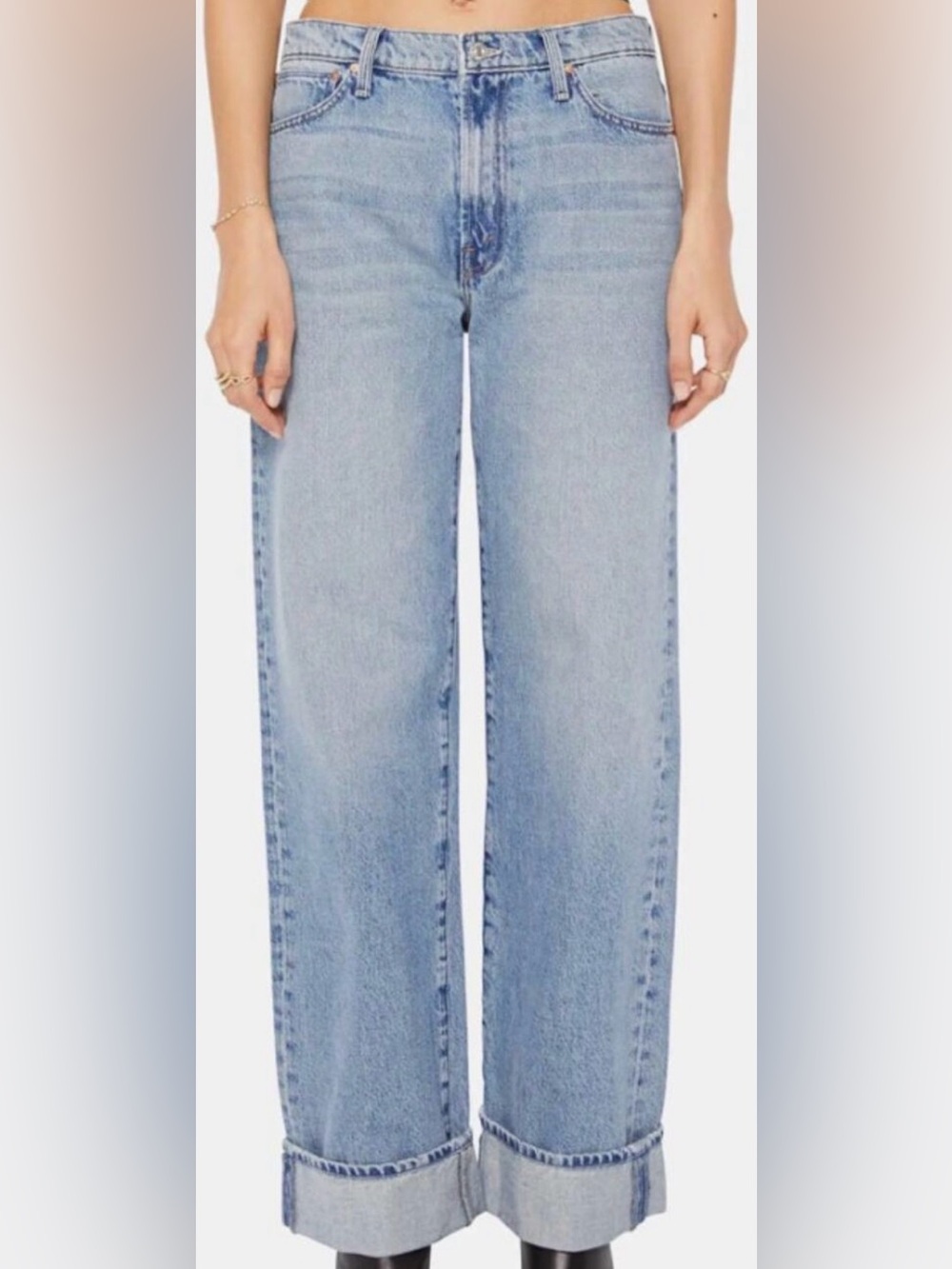 Mother Jeans The Dodger Skimp High Rise Relaxed 100% Cotton Long Inseam 26
